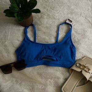 Blue Bikini Top